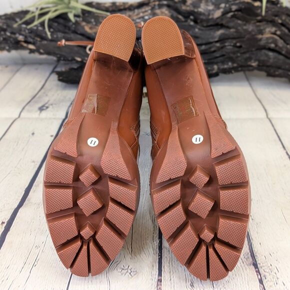 AZALEA WANG WHAT YOU LOVE CHUNKY BOOTIE IN COGNAC - Picture 7 of 16